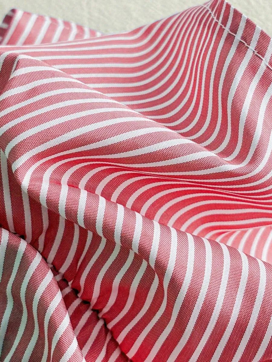 Women's Striped Ruffle Hem Camisole Tank Top – Lightweight Sleeveless Summer Top for Beach, Vacation, Casual Outings & Layered Looks