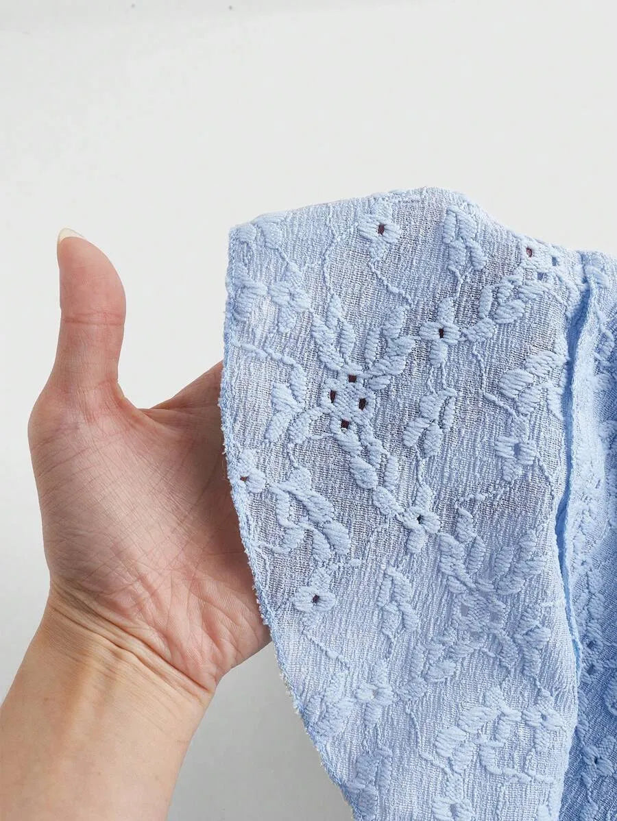 Women’s Y2K Spring Break Pastel Long Cami Dress – Hollow Out Perspective Design with Ruffle Hem, Perfect for Summer Outfits, Beach, Vacation & Casual Wear